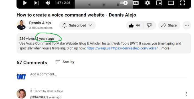 Voice-Activated Website Creation