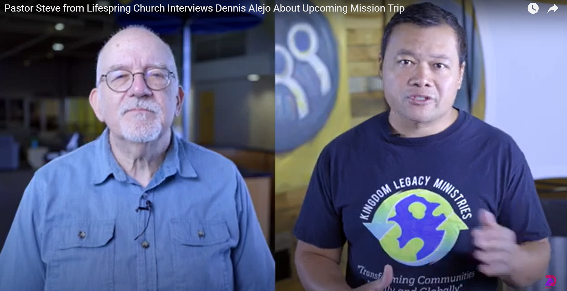 Pastor Steve from Lifespring Church Interviews Dennis Alejo About Upcoming Mission Trip