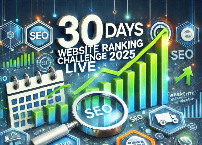 30 Days Website Ranking Challenge Live 2025