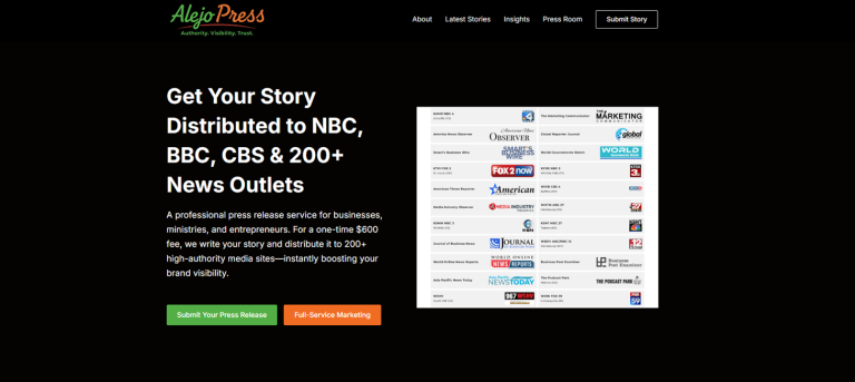 Alejo Press Launches as a New Press Release Distribution Service in Richmond, Indiana